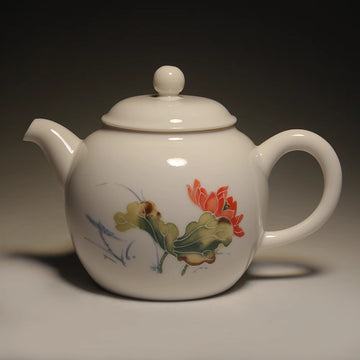 Ivory Porcelain Teapot Ceramic Tea Set